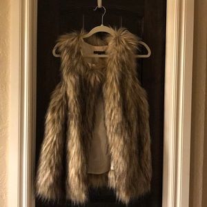 Faux fur vest